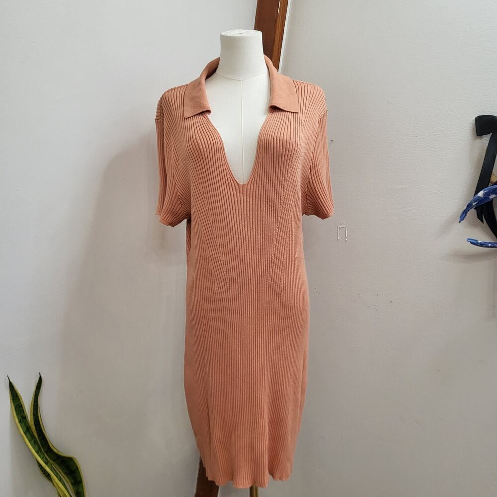 ABERCROMBIE & FITCH Elevated Polo Knit Mini Dress Size XL